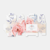 Ballotins Fête Prénatale Fleurs Roses Roses Lilas Fleurit (Déplié)