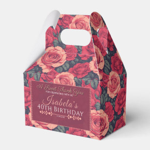 Ballotins Fêtes minimalistes sur le thème de la rose inspiré
