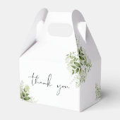 Ballotins Feuillage de verdure rustique élégant baptême (Arrière)