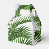 Ballotins Feuillage Tropical Aquarelle Palmier Monogrammé (Arrière)