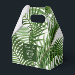 Ballotins Feuillage Tropical Aquarelle Palmier Monogrammé<br><div class="desc">Une belle peinture aquarelle vintage de branches de palmier. Un design abstrait rustique parfait idéal pour tout style de décoration intérieure ou occasion. Un design idéal pour quiconque aime la verdure, la nature, l'art abstrait, l'art aquarelle, les designs sur le thème de la plage tropicale, les styles rustiques et vintage....</div>