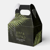 Ballotins Feuille de palmier bijou mariage vert V2 ID830 (Verso)