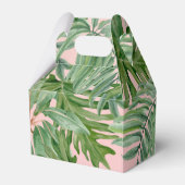 Ballotins Feuille de palmier tropical rose vert or personnal (Arrière)