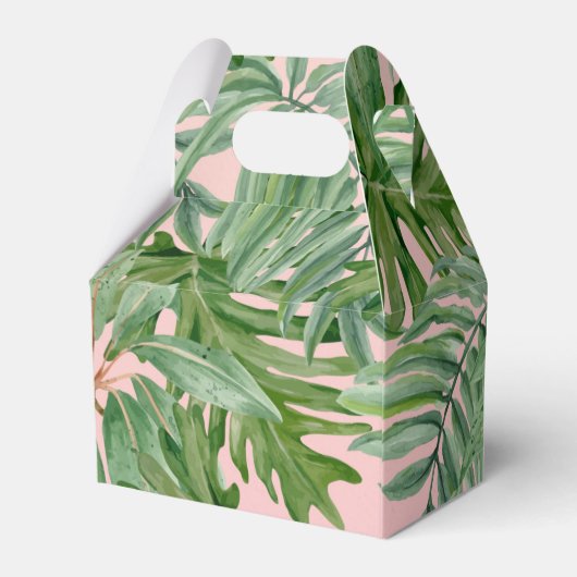 Ballotins Feuille de palmier tropicale personnalisée rose ve (Arrière)