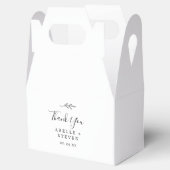 Ballotins Feuille minimale | Mariage de Merci noir et blanc (Ouvert)