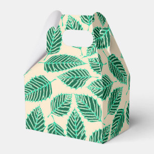 Ballotins Feuille Motif Ballotin  Contemporary Green Birch