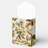 Ballotins Feuille or  amande beige Mariage de automne glam (Ouvert)