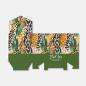 Ballotins Feuille Safari Animaux à la fourrure et Palm Motif (Déplié)