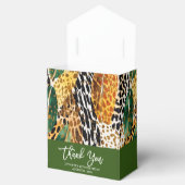 Ballotins Feuille Safari Animaux à la fourrure et Palm Motif (Ouvert)