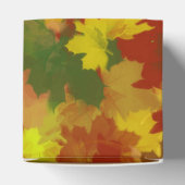 Ballotins Feuilles automnales - Arrière - plan rouge (Haut)