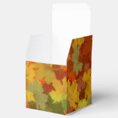 Ballotins Feuilles automnales - Arrière - plan rouge (Ouvert)