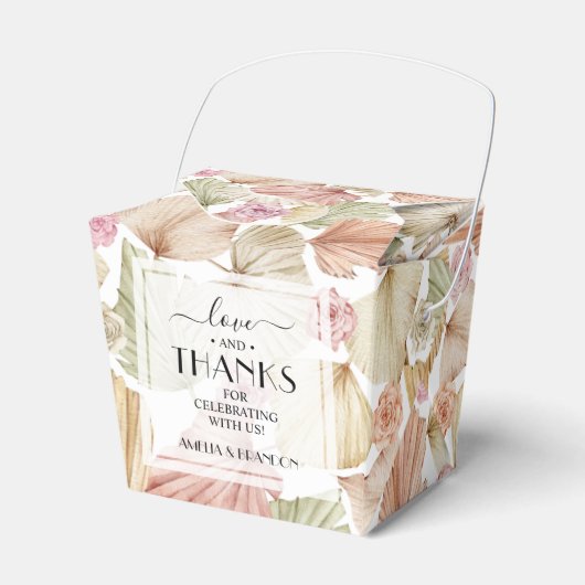 Ballotins Feuilles Boho et Roses  (Verso)