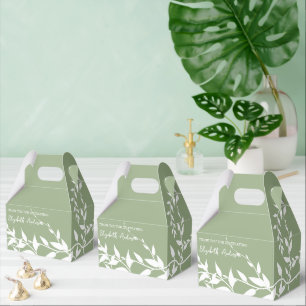 Ballotins Feuilles Botaniques Vert Sauge Enterrement de Vie 