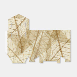 Ballotins Feuilles de dentelle de crème pâle rustique