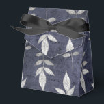 Ballotins Feuilles de Grunge Vintage noir et bleu<br><div class="desc">ballotin vintage aux accents noir et bleu.</div>