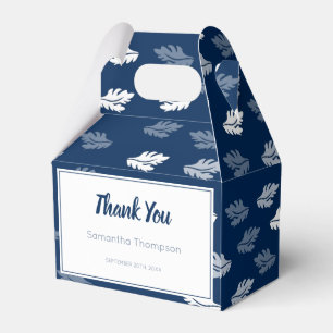 Ballotins Feuilles de la marine Blue Antique Motif