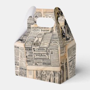 Ballotins Feuilles de publicité de journaux anciens Découpag