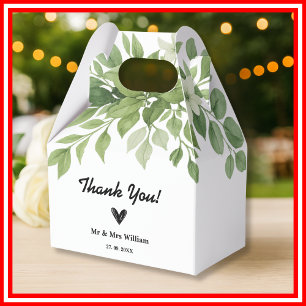 Ballotins Feuilles d'eucalyptus vert sauge Mariage verdure