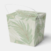 Ballotins Feuilles Tropical Green et Gold sur Sage Take Out (Arrière)