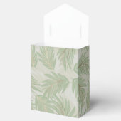 Ballotins Feuilles Tropical Vert et Or sur la tente Sage (Ouvert)