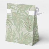 Ballotins Feuilles Tropical Vert et Or sur la tente Sage (Arrière)