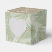 Ballotins Feuilles Tropical Vert et Or sur Sage Heart (Verso)