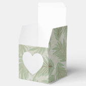 Ballotins Feuilles Tropical Vert et Or sur Sage Heart (Ouvert)