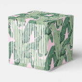 Ballotins Feuilles tropicaux roses et verts | Boisson de noi (Arrière)