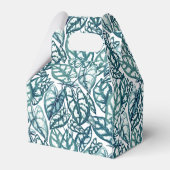 Ballotins Feuilles tropicaux Turquoises bleus (Arrière)