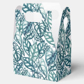 Ballotins Feuilles tropicaux Turquoises bleus (Ouvert)