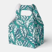 Ballotins Feuilles tropicaux Turquoises bleus (Arrière)