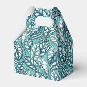 Ballotins Feuilles tropicaux Turquoises bleus