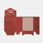 Ballotins Feux de Noël et plaid rouge et vert (Déplié)