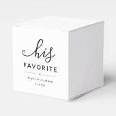 Ballotins fiançailles de Fête des mariées Mariage "Son favor (Verso)