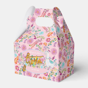 Ballotins Fiesta mexicaine Fleur folklorique Llama rose pers