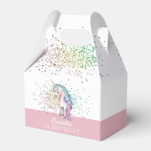 Ballotins Fille arc-en-ciel Parties scintillant magique Unic (Arrière)