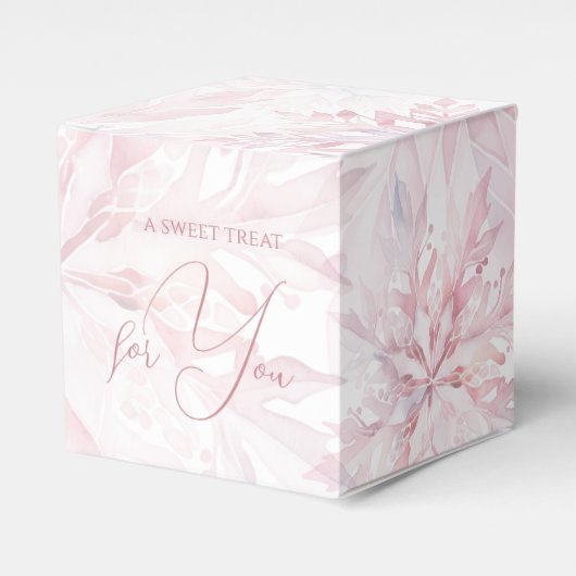 Ballotins Fille Baby shower d'hiver Feu de neige rose (Verso)