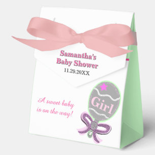 Ballotins Fille Baby shower rose