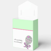 Ballotins Fille Baby shower Rose Vert Rattle (Ouvrir)