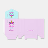 Ballotins Fille Ballotin anniversaire avec Unicorn (Déplié)