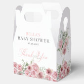 Ballotins Fille bébé en fleurs Baby shower Merci (Ouvert)
