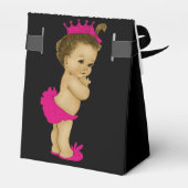 Ballotins Fille Bébée afro-américaine rose chaud (Arrière)