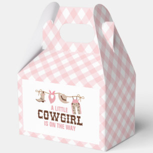 Ballotins Fille cow-girl occidentale Shower de bébé rose