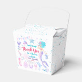 Ballotins Fille de sirène rose pourpre 1er Merci d'anniversa (Verso)