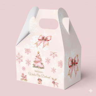 Ballotins Fille d'hiver Onderland 1er anniversaire flocon de
