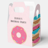 Ballotins Fille Donut à arroser rose tendance Anniversaire (Ouvert)