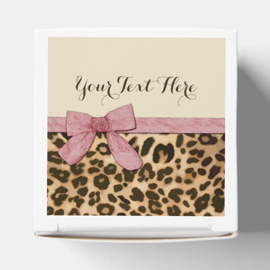 Ballotins Fille Empreinte de léopard Bébé Pink Bow (Haut)