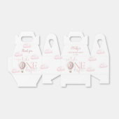 Ballotins Fille en ballons roses 1er anniversaire (Déplié)