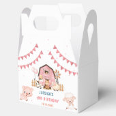 Ballotins Fille rose Animaux de ferme Anniversaire (Ouvert)