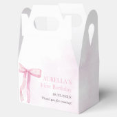 Ballotins Fille Rose Bow 1er anniversaire (Ouvert)